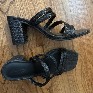 Black Raffia Sandals